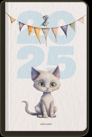 Gıpta Cats 2025 Günlük Ajanda 13x21