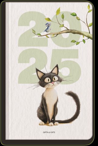 Gıpta Cats 2025 Günlük Ajanda 13x21