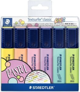 Staedtler Fosforlu Kalem Seti Pastel 6 Renk