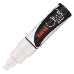 Uni CHALK 8.0 Su Bazlı Silinebilir Tahta Kalemi Beyaz