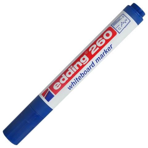 Edding 260 Beyaz Yazı Tahtası Kalemi Mavi Renk