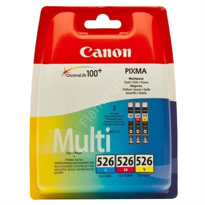 Canon CLI-526 C/M/Y Multipack Mürekkep Kartuş Seti