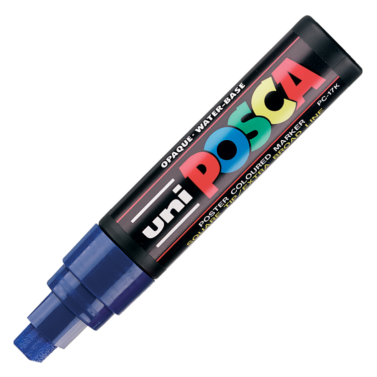 Uni POSCA 15.0 Su Bazlı Poster Markörü Mavi