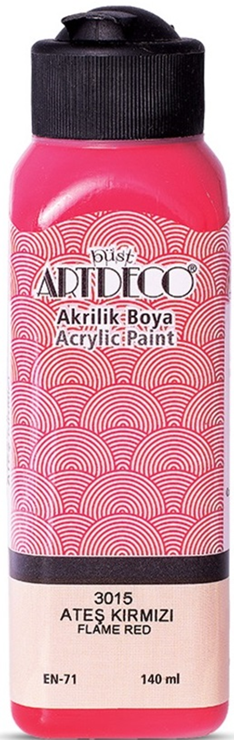 Artdeco Akrilik Boya 140 ML Ateş Kırmızı Y-070R-3015