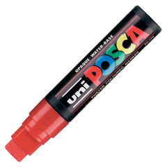 Uni POSCA 15.0 Su Bazlı Poster Markörü Kırmızı