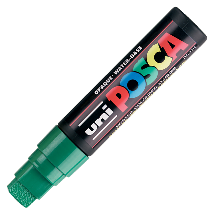 Uni POSCA 15.0 Su Bazlı Poster Markörü Yeşil