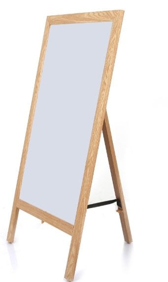 Akyazı Ahşap Ayaklı Laminant Yazı Tahtası Beyaz 60X85