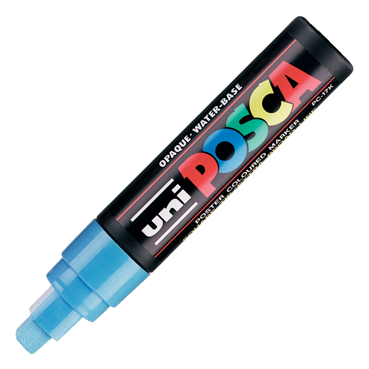Uni POSCA 15.0 Su Bazlı Poster Markörü A.Mavi