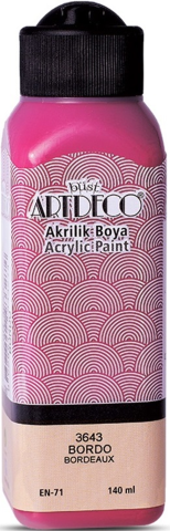Artdeco Akrilik Boya 140 ML Bordo Y-070R-3643