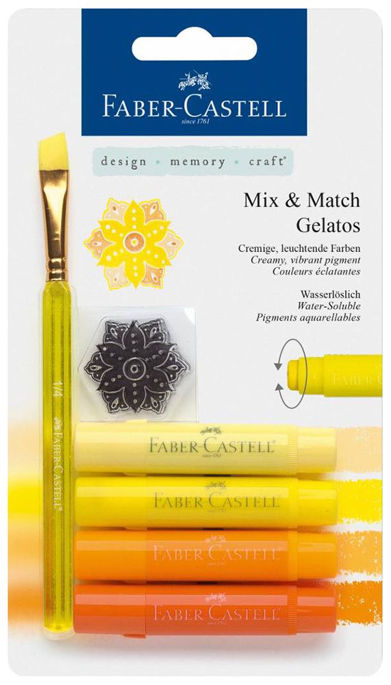 Faber-Castell Gelato Mum Boya Sarı Tonları 4 Renk