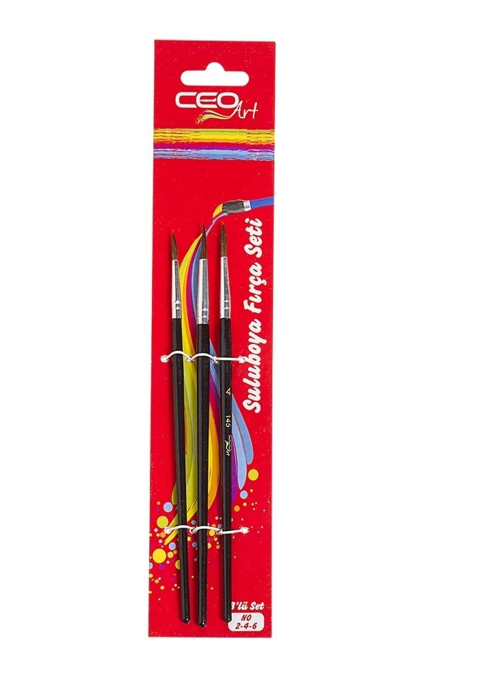 CeoArt Sulu Boya Fırça Seti 3 Parça