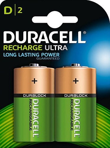 Duracell D Büyük Boy Pil Şarjlı 2\'li