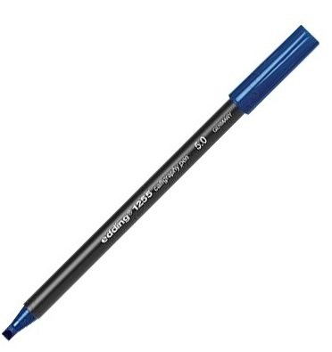 Edding 1255 Kaligrafi Kalemi 5mm. Çelik Mavi