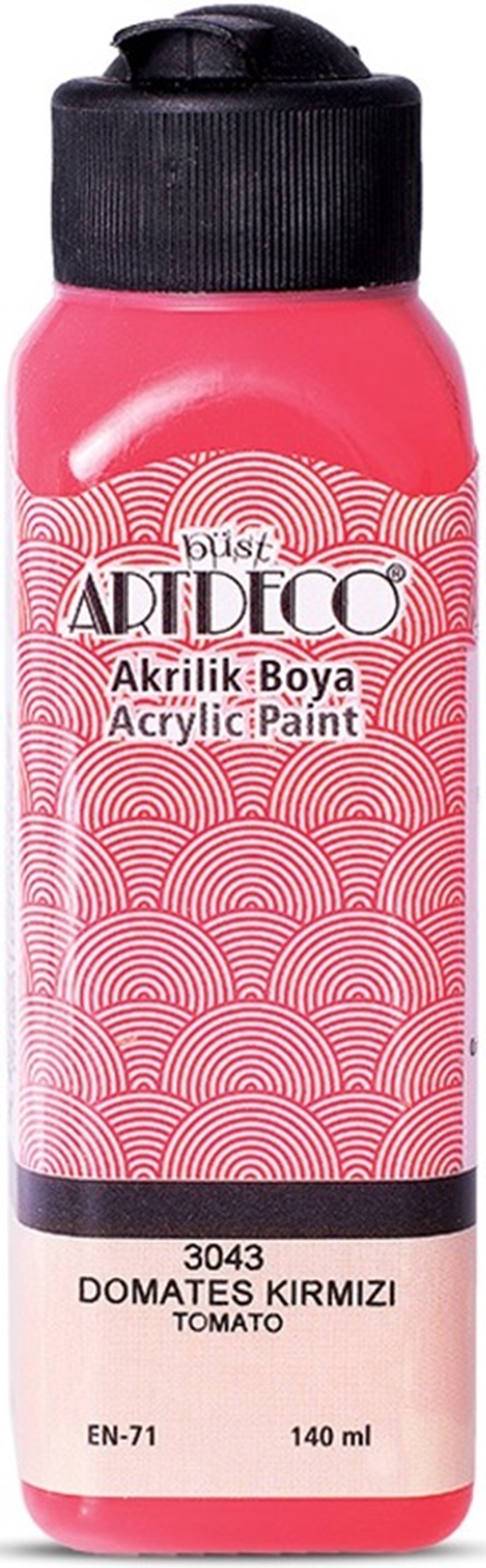 Artdeco Akrilik Boya 140 ML Domates Kırmızı Y-070R-3043