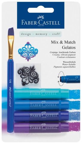 Faber-Castell Gelato Mum Boya Mavi Tonları 4 Renk