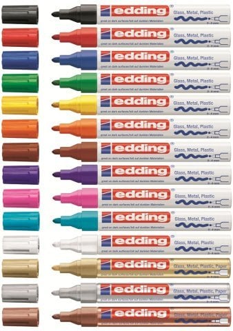 Edding 750 Tam Örtücü Boya Markörü Kırmızı