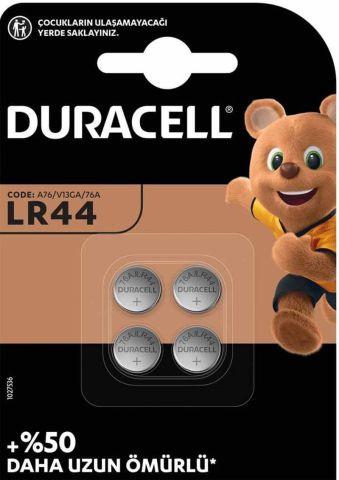 Duracell LR44 Pil 4\'lü