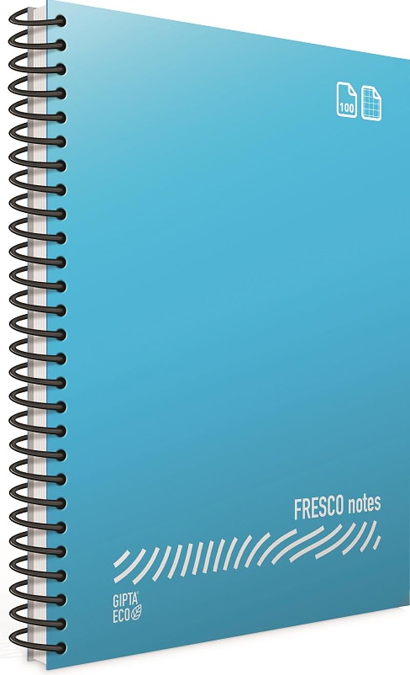 Gıpta Fresco A4 Spiralli PP Kapak Defter 60yp.Kareli