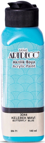 Artdeco Akrilik Boya 140 ML Kelebek Mavi Y-070R-3044
