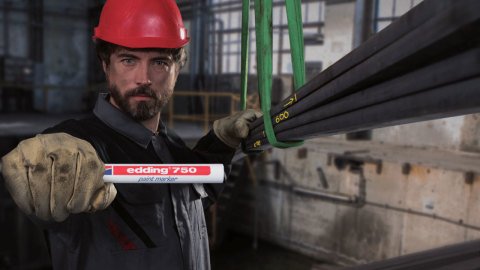 Edding 750 Tam Örtücü Boya Markörü Gümüş