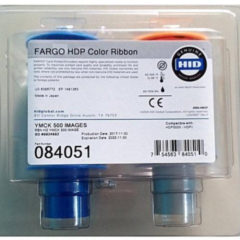 Fargo HDP Color Ribbon YMCK 500 Images