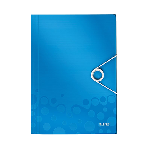 Leitz Active Wow İnce Lastikli Dosya 4599 Metalik Mavi
