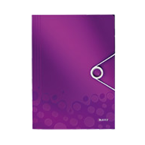 Leitz Active Wow İnce Lastikli Dosya 4599 Metalik Mor
