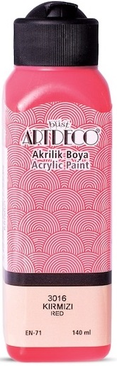 Artdeco Akrilik Boya 140 ML Kırmızı Y-070R-3016