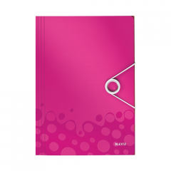 Leitz Active Wow İnce Lastikli Dosya 4599 Metalik Pembe