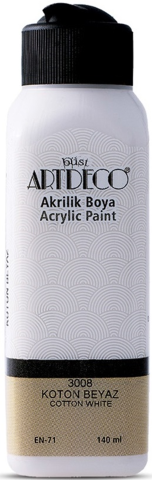 Artdeco Akrilik Boya 140 ML Koton Beyaz Y-070R-3008