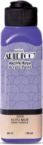 Artdeco Akrilik Boya 140 ML Koyu  Mor Y-070R-3048