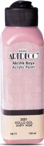Artdeco Akrilik Boya 140 ML Küllü Gül Y-070R-3051