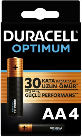 Duracell Optimum AA Kalem Pil 4\'lü Kart