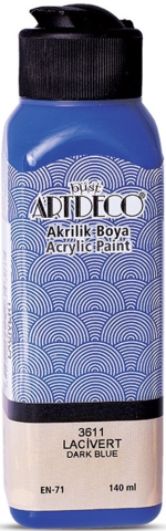 Artdeco Akrilik Boya 140 ML Lacivert Y-070R-3611