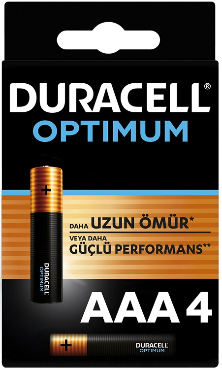 Duracell Optimum AAA Kalem Pil 4\'lü Kart