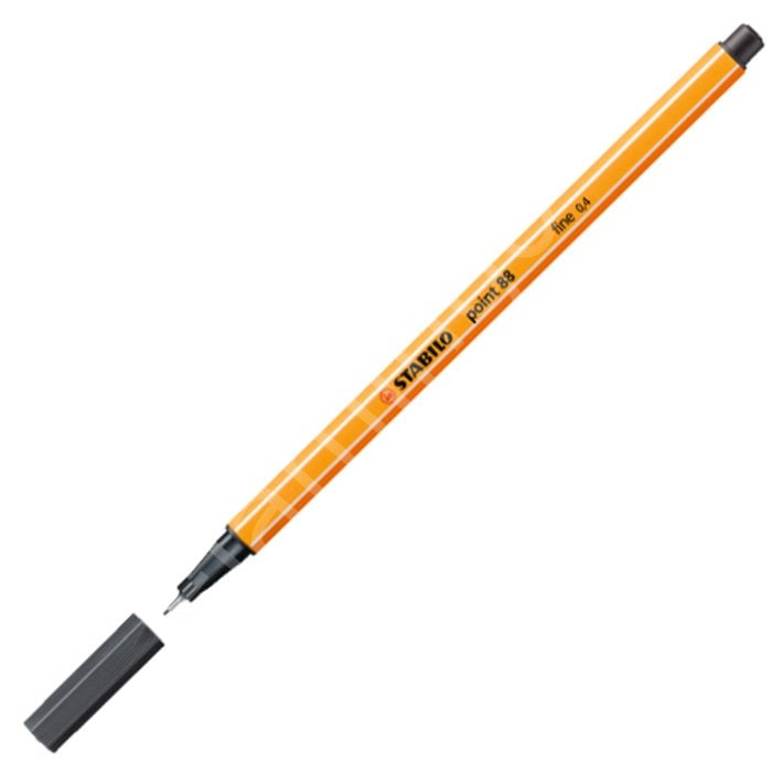 Stabilo Point 88 İnce Uçlu Keçeli  Kalem Füme