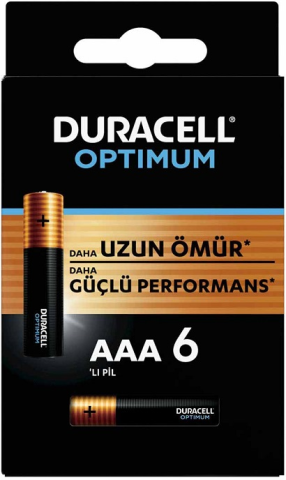 Duracell Optimum AAA Kalem Pil 6'lı Kart
