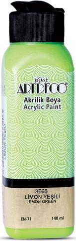 Artdeco Akrilik Boya 140 ML Limon Yeşil Y-070R-3666