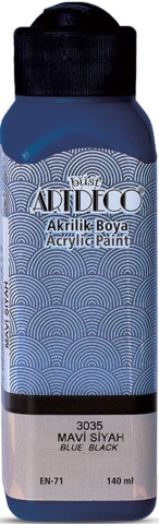 Artdeco Akrilik Boya 140 ML Mavi Siyah Y-070R-3035