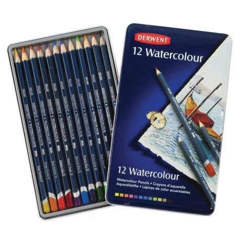 Derwent Watercolour 12 Renk Sulu Boya Kalemi