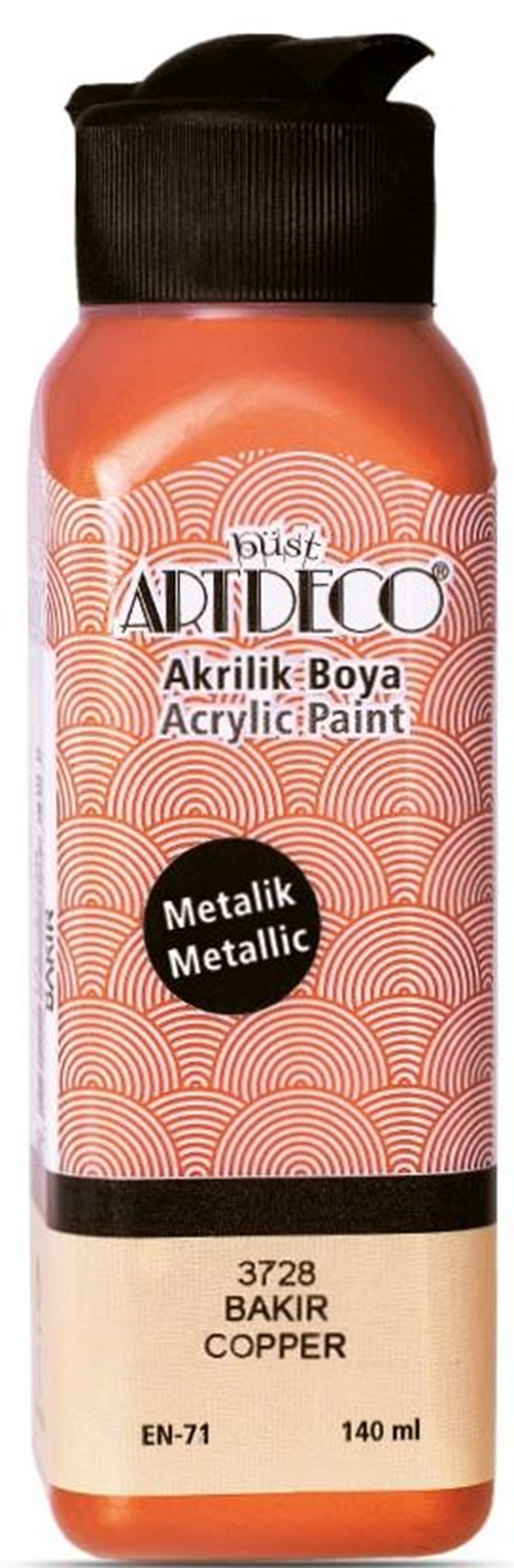 Artdeco Akrilik Boya 140 ML Metalik Bakır Y-071R-3728