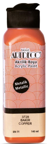 Artdeco Akrilik Boya 140 ML Metalik Bakır Y-071R-3728