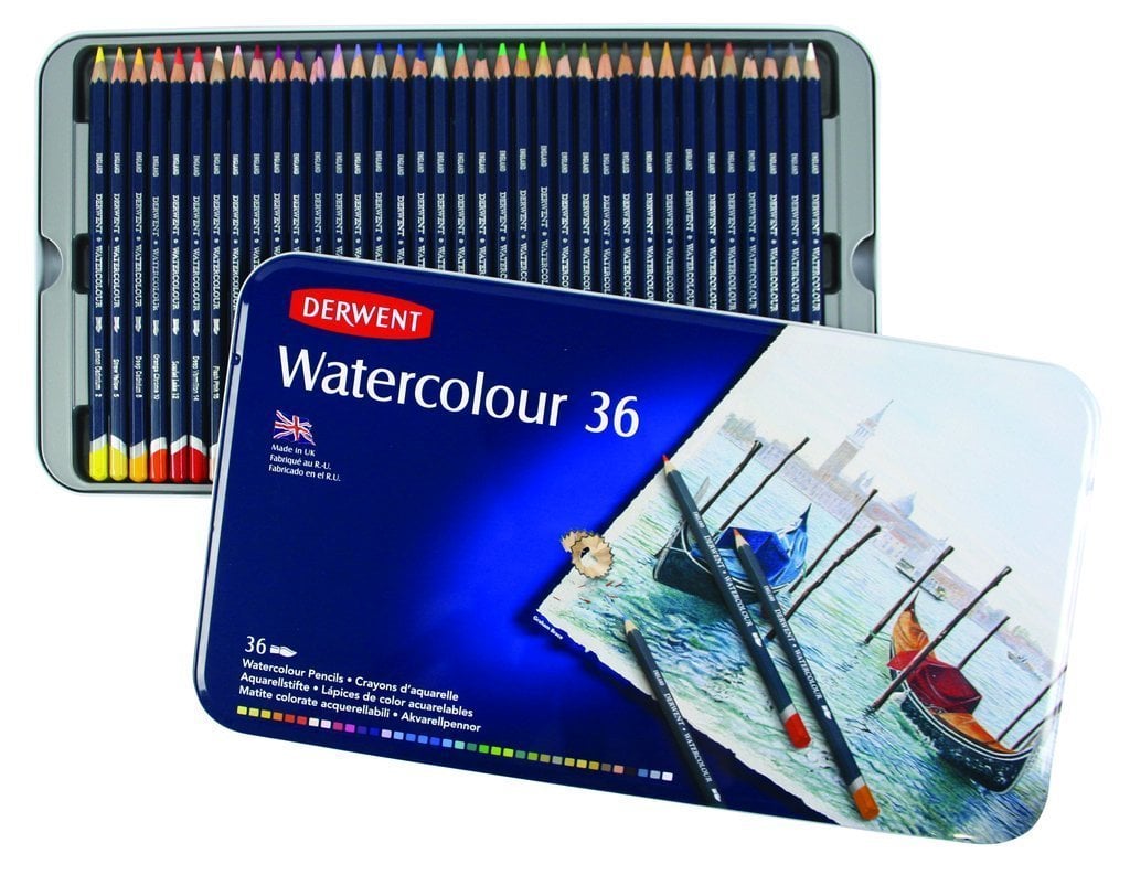 Derwent Watercolour 36 Renk Sulu Boya Kalemi