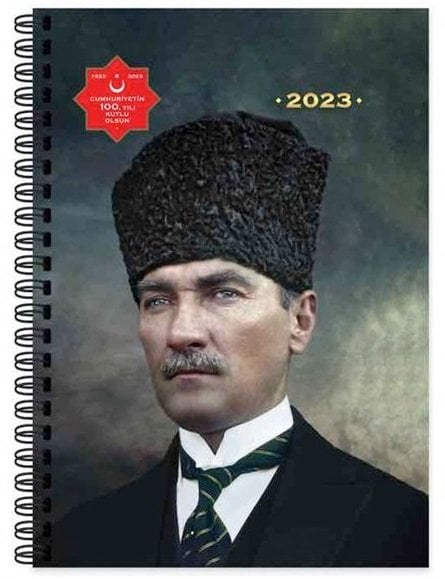 Keskin Color 2023 Günlük Spiralli  Atatürk Ajanda 17x24