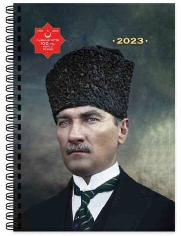 Keskin Color 2023 Günlük Spiralli  Atatürk Ajanda 17x24
