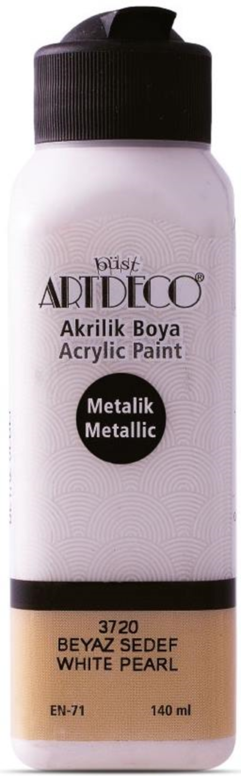 Artdeco Akrilik Boya 140 ML Metalik Beyaz Sedef Y-071R-3720