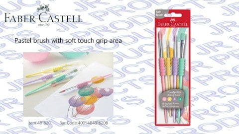 Faber Castell Soft Touch Fırça Seti Pastel 4'lü