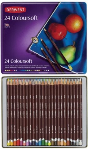 Derwent Coloursoft Kuru Boya 24 Renk