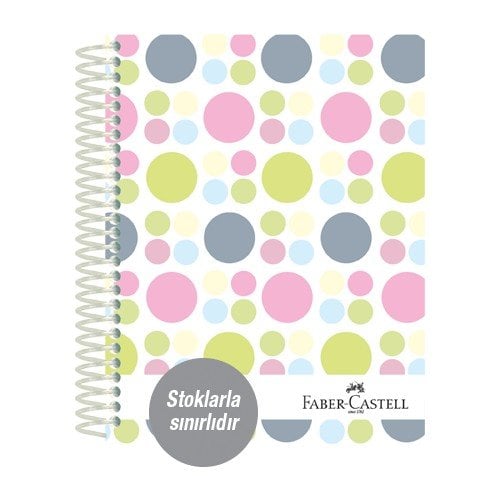 Faber Castell Sert Kapak Seperatörlü 3+1 Puantiye Defter 120 Yaprak