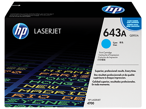 HP 643A Camgöbeği Orijinal LaserJet Toner Kartuşu (Q5951A)